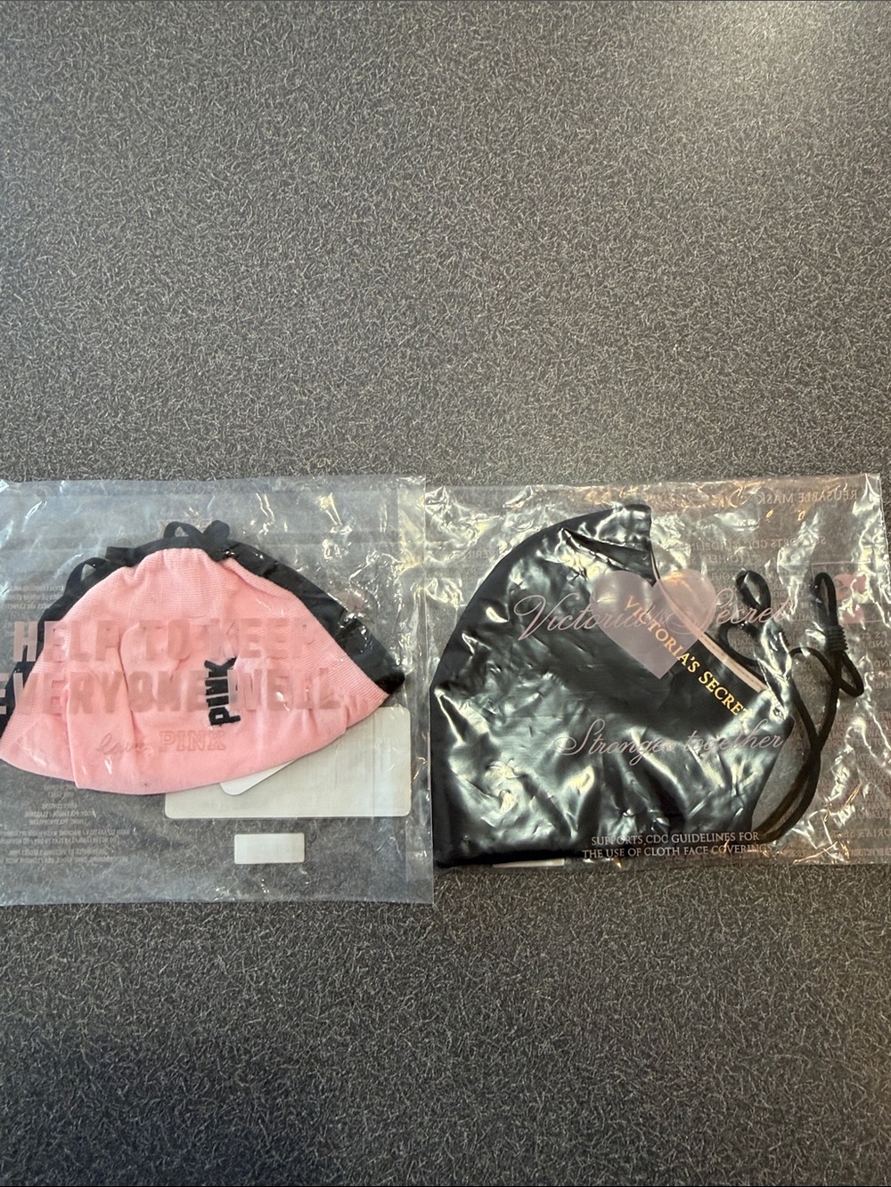 Victoria's Secret Pink and Black Face Mask Set - Picture 5 of 5